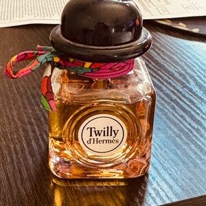 Hermes Twilly d'Hermes Eau de Parfum - Black Cap with Pink Multi-Colored Twilly